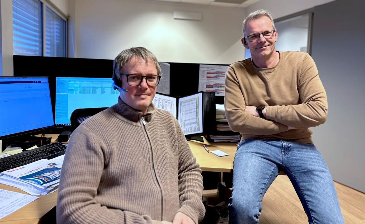 Håvard Tyldum og Nils Johansen i kundeserviceavdelingen hos Isopartner_banner